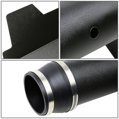FILTRO DE AIRE ALTO FLUJO HEAT SHIELD - 99-00 CHEVY C/K 1500, 2500, 3500, SUBURBAN MODELS 5.0L, 5.7L V8, TAHOE 5.0L, 5.7L VB, GMC C/K 1500, 2500, 3500, SUBURBAN MODELS 5.0L, 5.7L V8, YUKON 5.0L, 5.7L V8 - ALUMINUM PIPING - WRINKLE FINISH - BLACK