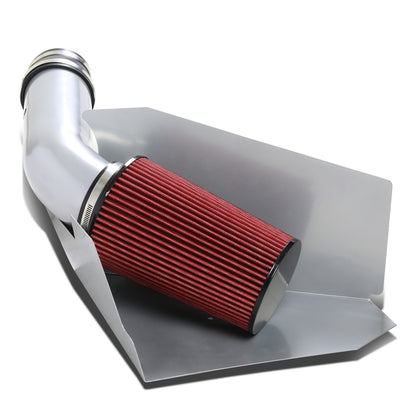 FILTRO DE AIRE ALTO FLUJO HEAT SHIELD - 96-00 CHEVY C/K-SERIES / YUKON / TAHOE 5.0L / 5.7L - ALUMINUM PIPING - SILVER