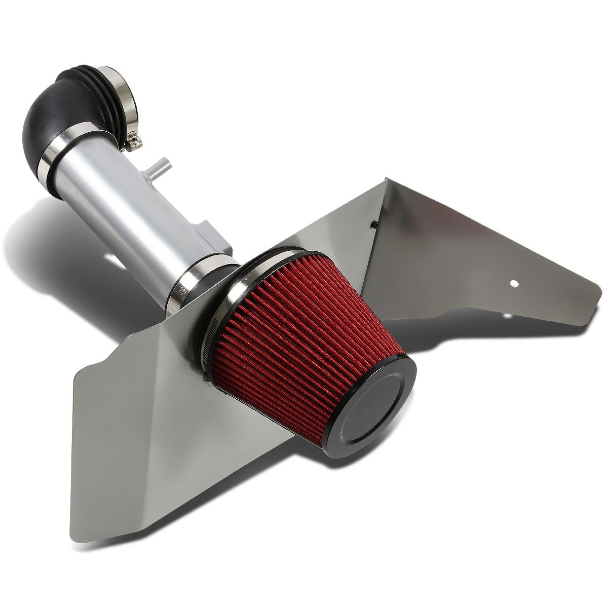 FILTRO DE AIRE ALTO FLUJO HEAT SHIELD - 10-11 CHEVROLET CAMARO 3.6L V6 - ALUMINUM PIPING - SILVER