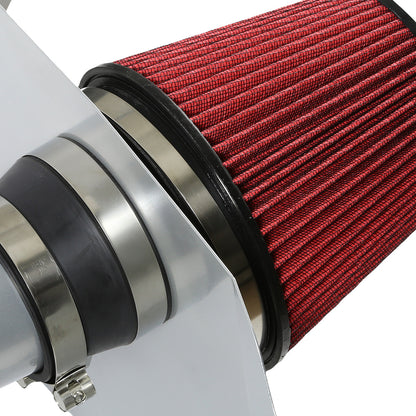 FILTRO DE AIRE ALTO FLUJO HEAT SHIELD - 10-11 CHEVROLET CAMARO 3.6L V6 - ALUMINUM PIPING - SILVER