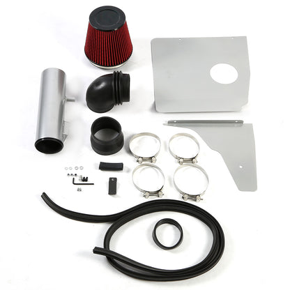 FILTRO DE AIRE ALTO FLUJO HEAT SHIELD - 10-11 CHEVROLET CAMARO 3.6L V6 - ALUMINUM PIPING - SILVER
