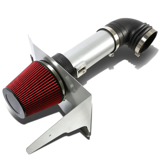 FILTRO DE AIRE ALTO FLUJO HEAT SHIELD - 10-15 CHEVROLET CAMARO 6.2L V8 - ALUMINUM PIPING - SILVER