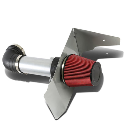 FILTRO DE AIRE ALTO FLUJO HEAT SHIELD - 10-15 CHEVROLET CAMARO 6.2L V8 - ALUMINUM PIPING - SILVER