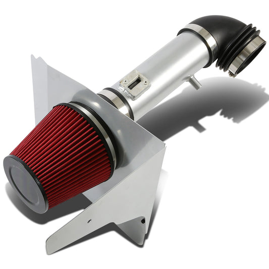 FILTRO DE AIRE ALTO FLUJO HEAT SHIELD - 12-15 CHEVROLET CAMARO 3.6L V6 - ALUMINUM PIPING - SILVER