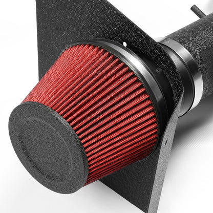 FILTRO DE AIRE ALTO FLUJO HEAT SHIELD - 06-07 CADIALLAC CTS-V 6.0L V8 LS2 - ALUMINUM PIPING - WRINKLE FINISH - BLACK