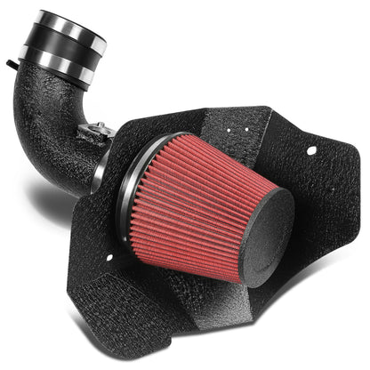 FILTRO DE AIRE ALTO FLUJO HEAT SHIELD - 09-15 CADIALLAC CTS-V 6.0L V8 LSA - ALUMINUM PIPING - WRINKLE FINISH - BLACK