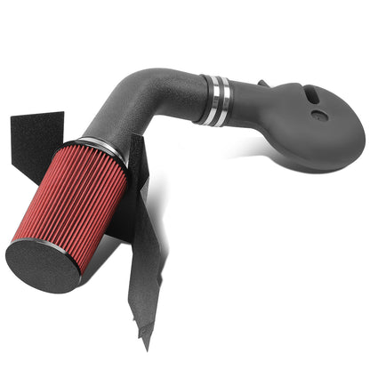FILTRO DE AIRE ALTO FLUJO HEAT SHIELD - 97-99 DODGE DAKOTA V8 / 98-99 DURANGO V8 - ALUMINUM PIPING - WRINKLE FINISH - BLACK