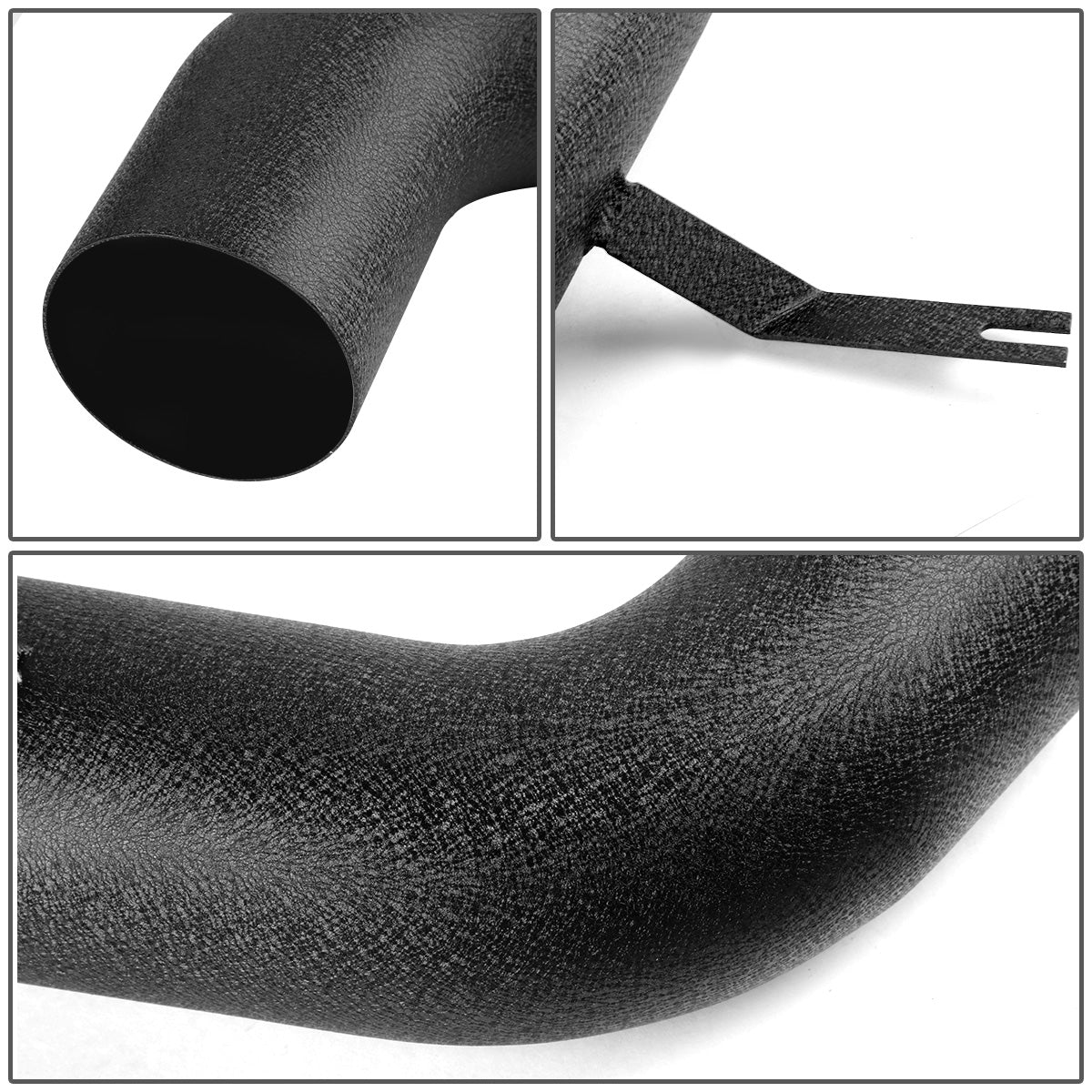FILTRO DE AIRE ALTO FLUJO HEAT SHIELD - 97-99 DODGE DAKOTA V8 / 98-99 DURANGO V8 - ALUMINUM PIPING - WRINKLE FINISH - BLACK