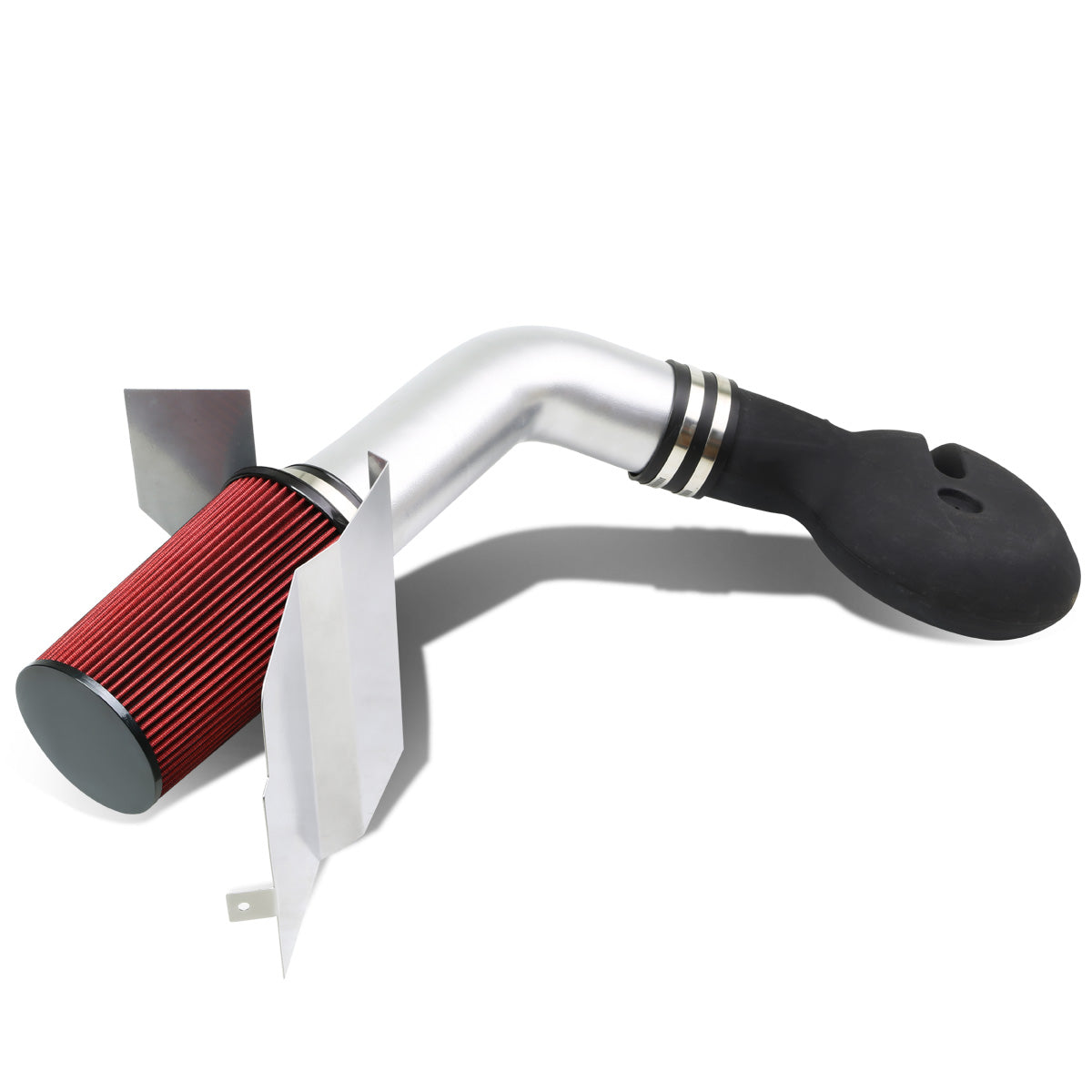 FILTRO DE AIRE ALTO FLUJO HEAT SHIELD - 97-99 DODGE DAKOTA V8 / 98-99 DURANGO V8 - ALUMINUM PIPING - SILVER