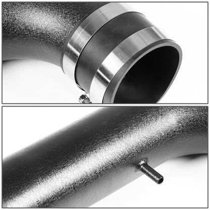 FILTRO DE AIRE ALTO FLUJO HEAT SHIELD - 05-08 DODGE MAGNUM RT/SRT8 5.7L/6.1L V8 - ALUMINUM PIPING - WRINKLE FINISH - BLACK