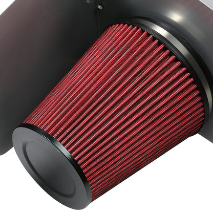 FILTRO DE AIRE ALTO FLUJO HEAT SHIELD - 04-08 FORD F-150 5.4L V8 - ALUMINUM PIPING - SILVER