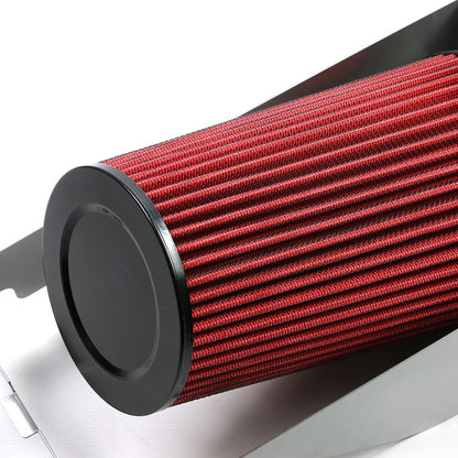 FILTRO DE AIRE ALTO FLUJO HEAT SHIELD - 99-03 FORD F-250 7.3L V8 - ALUMINUM PIPING - SILVER