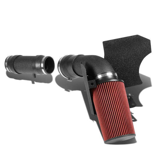 FILTRO DE AIRE ALTO FLUJO HEAT SHIELD - 99-04 FORD F-250, 350, 450 SUPER DUTY / 00-05 EXCURSION - FITS MODELS WITH 6.8L V10 ENGINE ONLY - ALUMINUM PIPING - SILVER