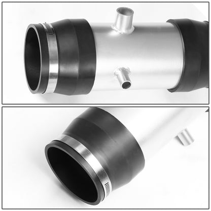 FILTRO DE AIRE ALTO FLUJO HEAT SHIELD - 99-04 FORD F-250, 350, 450 SUPER DUTY / 00-05 EXCURSION - FITS MODELS WITH 6.8L V10 ENGINE ONLY - ALUMINUM PIPING - WRINKLE FINISH - BLACK