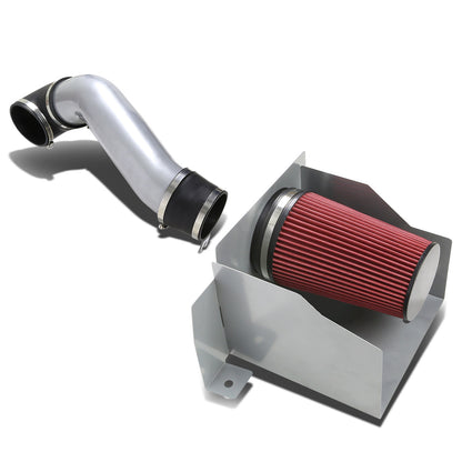 FILTRO DE AIRE ALTO FLUJO HEAT SHIELD - 03-07 HUMMERH2 6.0L V8 - ALUMINUM PIPING - SILVER
