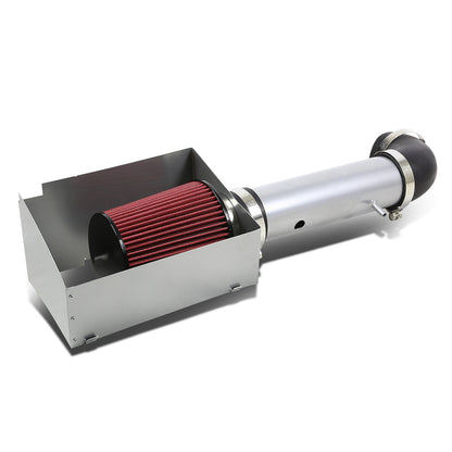 FILTRO DE AIRE ALTO FLUJO HEAT SHIELD - 05-10 JEEP GRAND CHEROKEE - FITS SRT MODELS WITH 6.1L V8 ENGING ONLY - ALUMINUM PIPING - SILVER