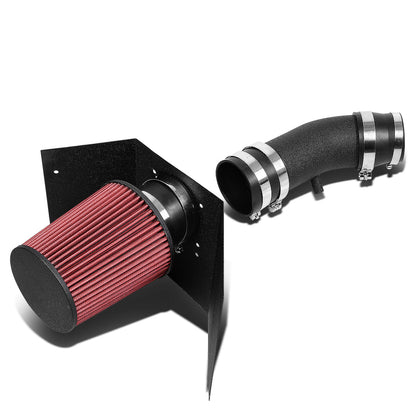 FILTRO DE AIRE ALTO FLUJO HEAT SHIELD - 03-05 LINCOLN AVIATOR 4.6L V8 - ALUMINUM PIPING - WRINKLE FINISH - BLACK