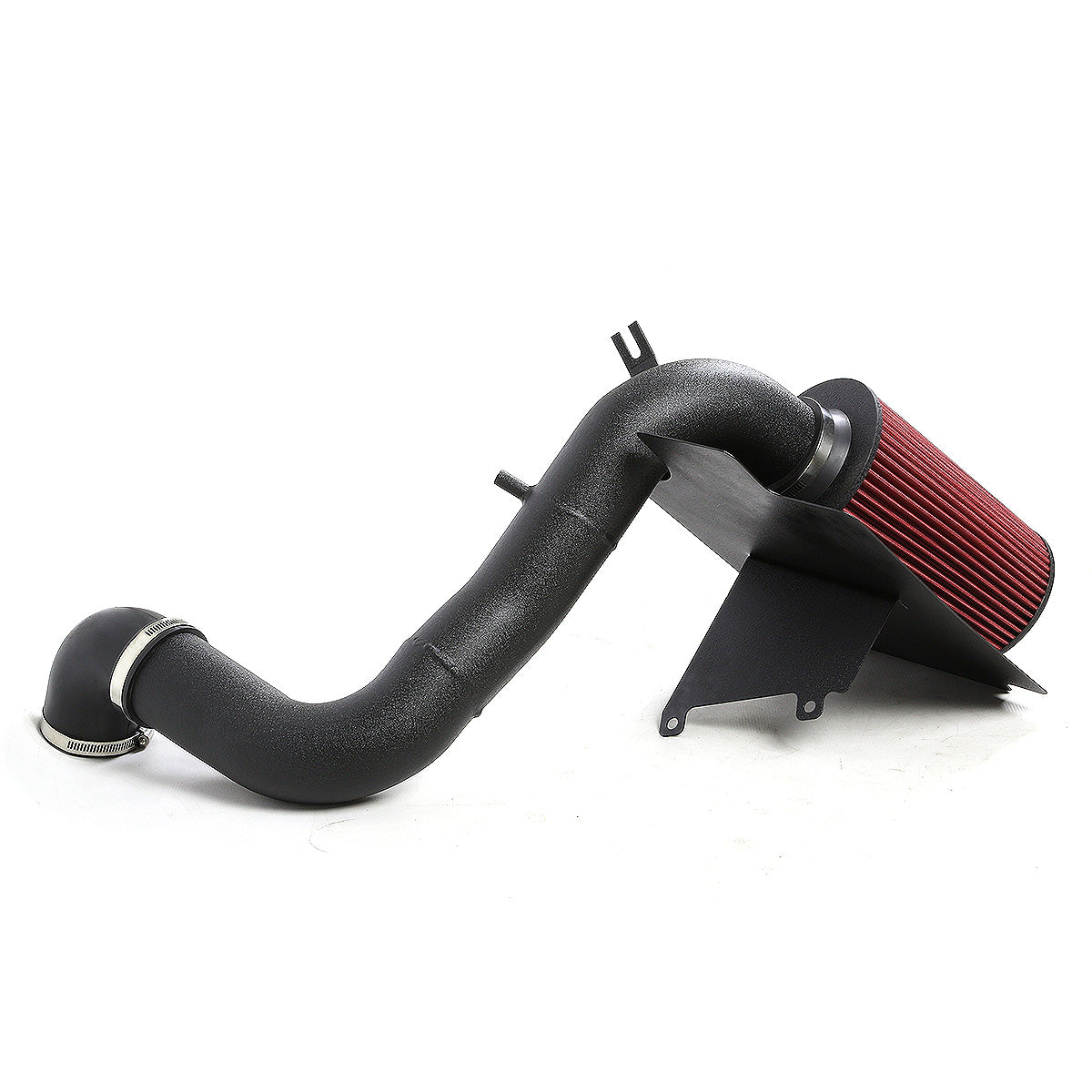 FILTRO DE AIRE ALTO FLUJO HEAT SHIELD - 98-03 SONOMA/S10 2.2L 4CYL - ALUMINUM PIPING - WRINKLE FINISH - BLACK
