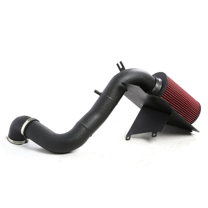 FILTRO DE AIRE ALTO FLUJO HEAT SHIELD - 98-03 SONOMA/S10 2.2L 4CYL - ALUMINUM PIPING - WRINKLE FINISH - BLACK