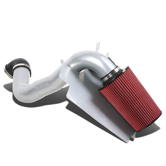 FILTRO DE AIRE ALTO FLUJO HEAT SHIELD - 98-03 SONOMA/S10 2.2L 4CYL - ALUMINUM PIPING - SILVER