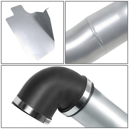 FILTRO DE AIRE ALTO FLUJO HEAT SHIELD - 98-03 SONOMA/S10 2.2L 4CYL - ALUMINUM PIPING - SILVER