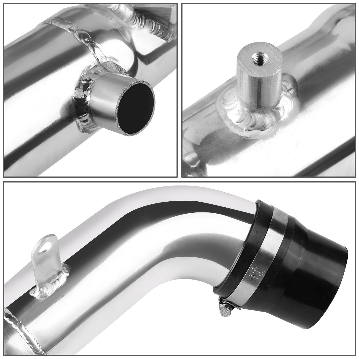 FILTRO DE AIRE ALTO FLUJO HEAT SHIELD - 02-04 TOYOTA CAMRY 4-CYL - ALUMINUM PIPING - BLUE