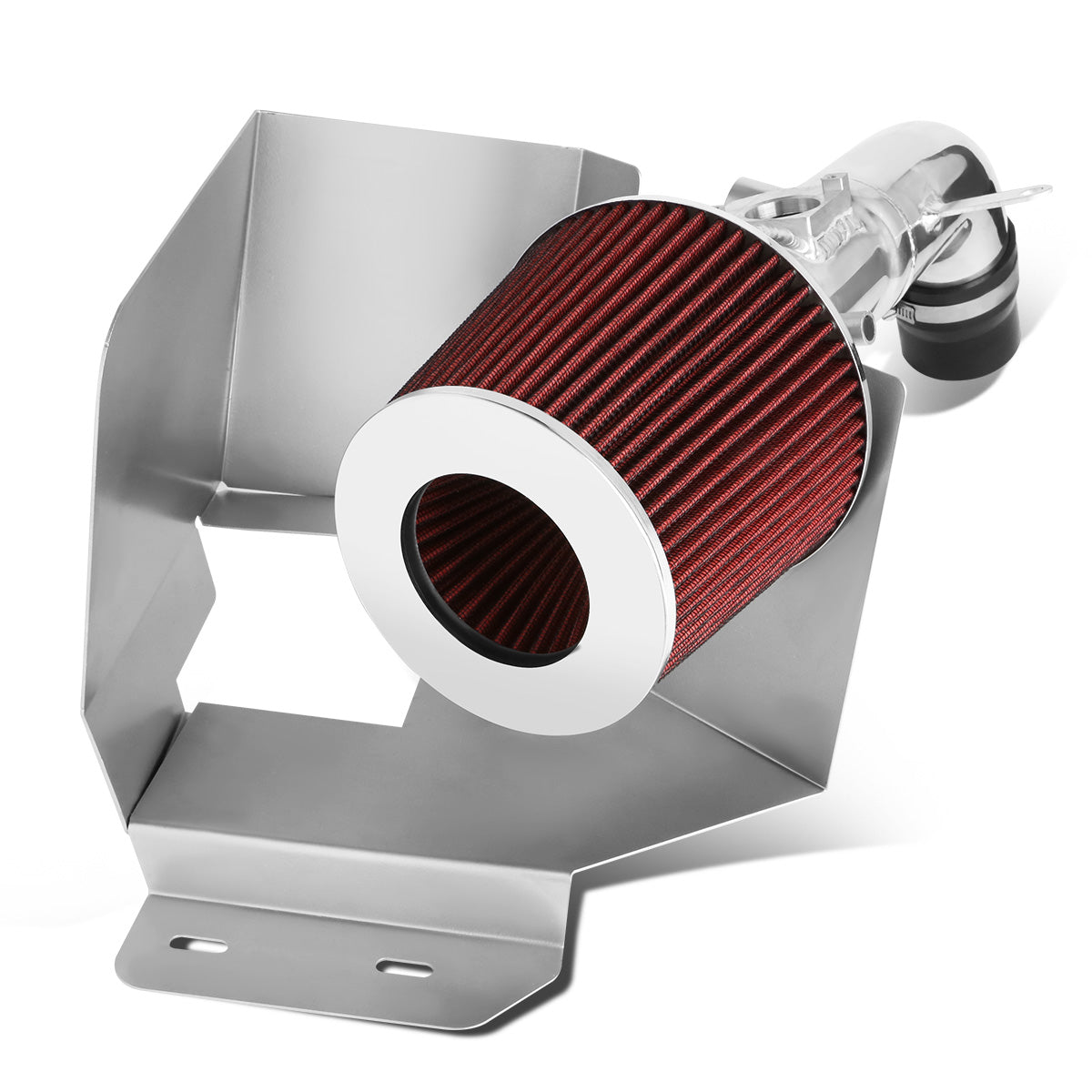 FILTRO DE AIRE ALTO FLUJO HEAT SHIELD - 02-04 TOYOTA CAMRY 4-CYL - ALUMINUM PIPING - RED
