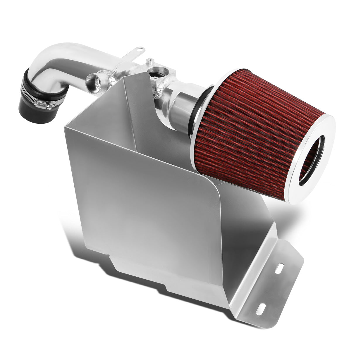 FILTRO DE AIRE ALTO FLUJO HEAT SHIELD - 02-04 TOYOTA CAMRY 4-CYL - ALUMINUM PIPING - RED