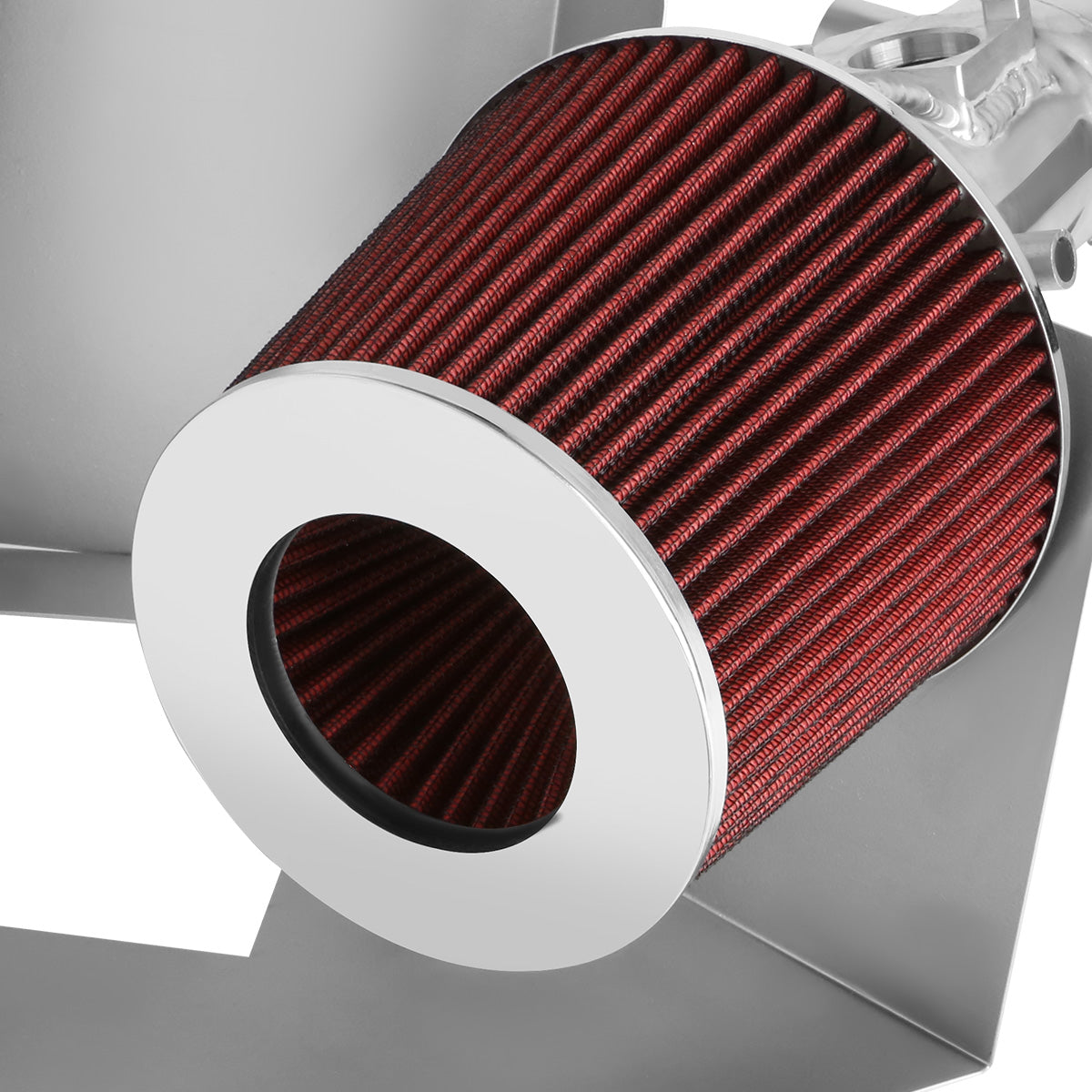 FILTRO DE AIRE ALTO FLUJO HEAT SHIELD - 02-04 TOYOTA CAMRY 4-CYL - ALUMINUM PIPING - RED