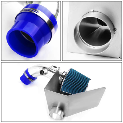 FILTRO DE AIRE ALTO FLUJO HEAT SHIELD - 07-11 TOYOTA CAMRY 4-CYL - ALUMINUM PIPING - BLUE