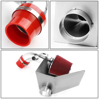 FILTRO DE AIRE ALTO FLUJO HEAT SHIELD - 07-11 TOYOTA CAMRY 4-CYL - ALUMINUM PIPING - RED