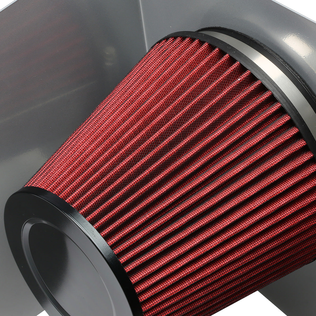 FILTRO DE AIRE ALTO FLUJO HEAT SHIELD - 05-11 TOYOTA TACOMA 4.0L V6 - ALUMINUM PIPING - SILVER