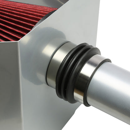 FILTRO DE AIRE ALTO FLUJO HEAT SHIELD - 05-11 TOYOTA TACOMA 4.0L V6 - ALUMINUM PIPING - SILVER