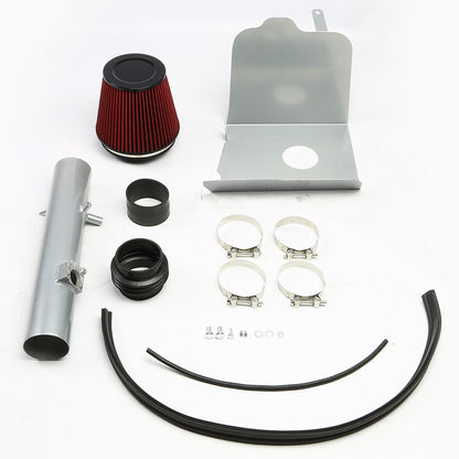 FILTRO DE AIRE ALTO FLUJO HEAT SHIELD - 05-11 TOYOTA TACOMA 4.0L V6 - ALUMINUM PIPING - SILVER