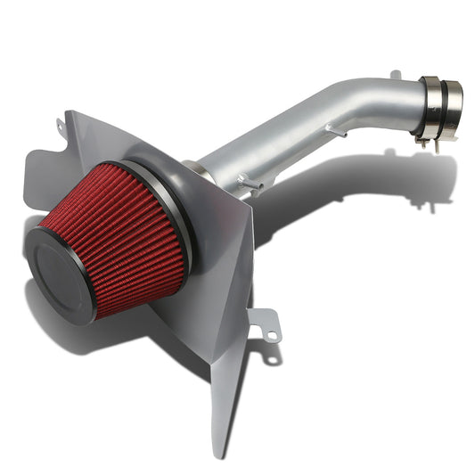 FILTRO DE AIRE ALTO FLUJO HEAT SHIELD - 99-04 TOYOTA TACOMA / 99-02 4RUNNER 3.4L V6 - ALUMINUM PIPING - SILVER