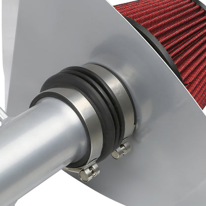 FILTRO DE AIRE ALTO FLUJO HEAT SHIELD - 99-04 TOYOTA TACOMA / 99-02 4RUNNER 3.4L V6 - ALUMINUM PIPING - SILVER