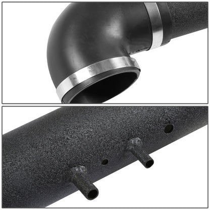 FILTRO DE AIRE ALTO FLUJO HEAT SHIELD - 00-04 TOYOTA TUNDRA 4.7L V8 / 01-04 SEQUOIA 4.7L V8 - ALUMINUM PIPING - WRINKLE FINISH - BLACK