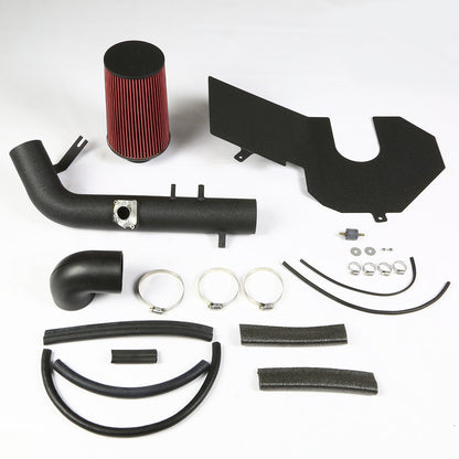FILTRO DE AIRE ALTO FLUJO HEAT SHIELD - 00-04 TOYOTA TUNDRA 4.7L V8 / 01-04 SEQUOIA 4.7L V8 - ALUMINUM PIPING - WRINKLE FINISH - BLACK