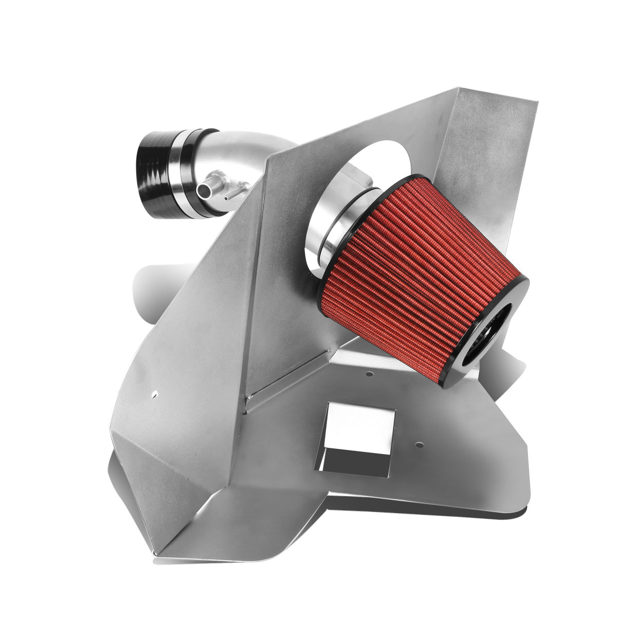 FILTRO DE AIRE ALTO FLUJO HEAT SHIELD - 07-13 TOYOTA VENZA 3.5L V6 - ALUMINUM PIPING - SILVER