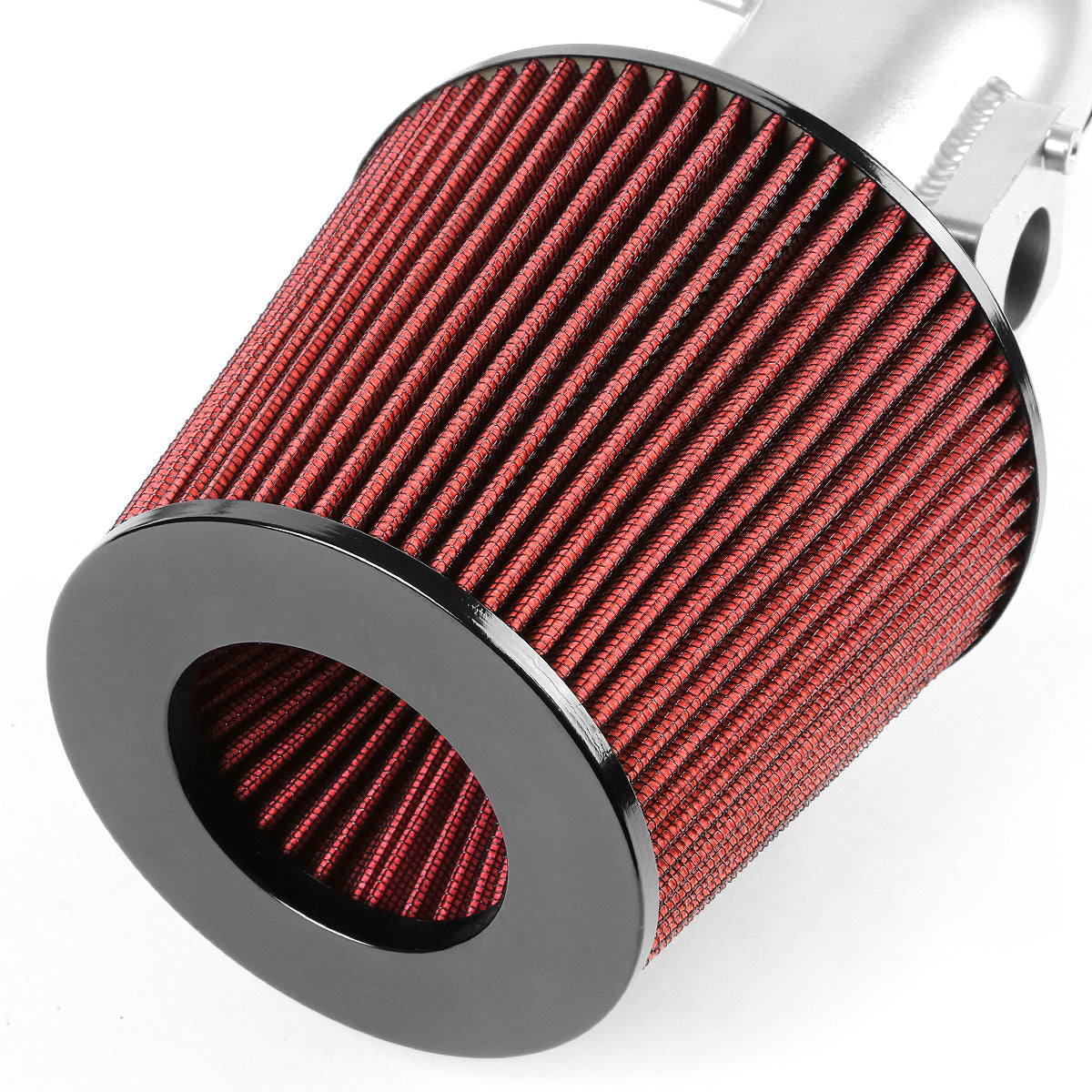 FILTRO DE AIRE ALTO FLUJO HEAT SHIELD - 07-13 TOYOTA VENZA 3.5L V6 - ALUMINUM PIPING - SILVER