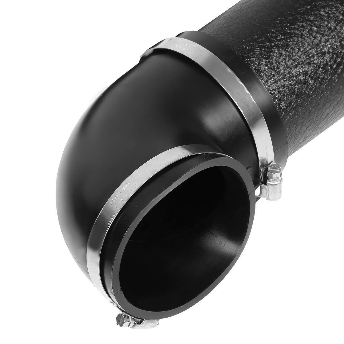 FILTRO DE AIRE ALTO FLUJO HEAT SHIELD - 07-08 YUKON/SEIRRA/TAHOE/SILVERADO/SUBURBAN/AVALANCHE/ESCALADE - ALUMINUM PIPING - WRINKLE FINISH - BLACK