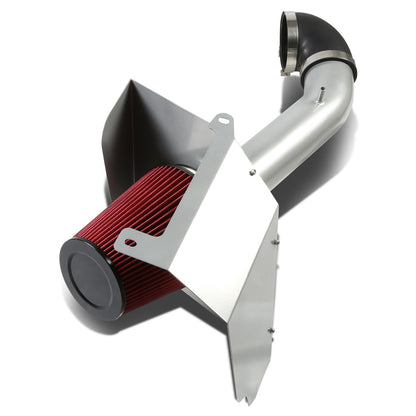 FILTRO DE AIRE ALTO FLUJO HEAT SHIELD - 07-08 YUKON/SEIRRA/TAHOE/SILVERADO/SUBURBAN/AVALANCHE/ESCALADE - ALUMINUM PIPING - SILVER