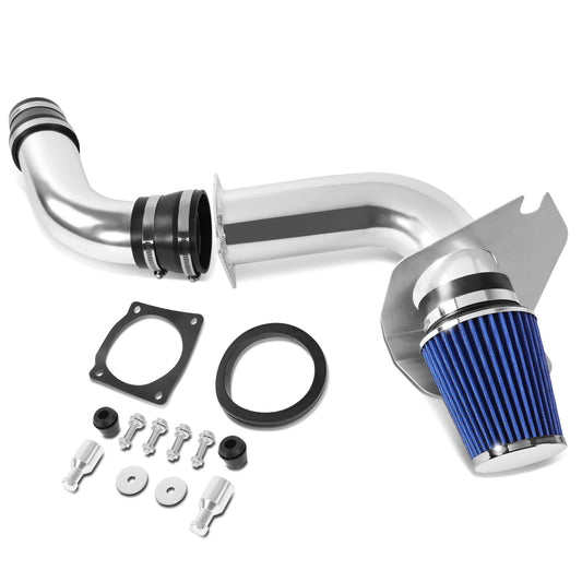 FILTRO DE AIRE ALTO FLUJO HEAT SHIELD - 99-04 MUSTANG 3.8L V6 - ALUMINUM PIPING - BLUE FILTER