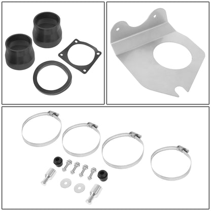 FILTRO DE AIRE ALTO FLUJO HEAT SHIELD - 99-04 MUSTANG 3.8L V6 - ALUMINUM PIPING - BLUE FILTER