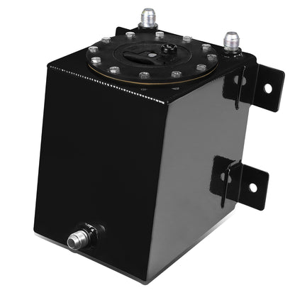 TANQUE DE GASOLINA FUEL CELL - GAS TANK - ALUMINUM  - 1-GALLON - BLACK CAP - BLACK - BOTTOM-FEED