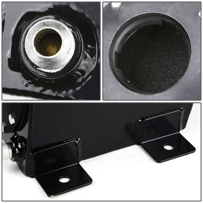 TANQUE DE GASOLINA FUEL CELL - GAS TANK - ALUMINUM  - 1-GALLON - BLACK CAP - BLACK - BOTTOM-FEED