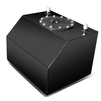 TANQUE DE GASOLINA FUEL CELL - GAS TANK - 4 GALLON - BOTTOM-FEED - ALUMINUM - BLACK CAP - BLACK