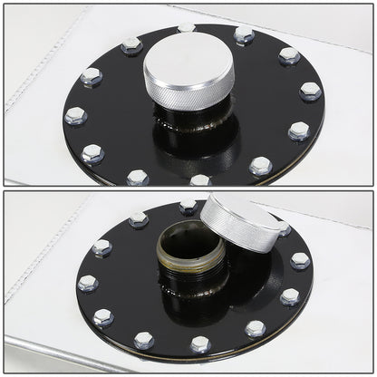 TANQUE DE GASOLINA FUEL CELL - GAS TANK WITH LEVEL SENDER - 12 GALLON - TOP-FEED - ALUMINUM - POLISHED