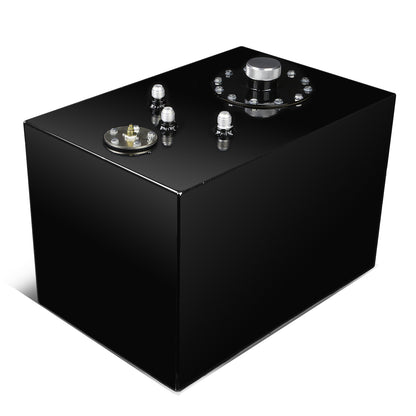TANQUE DE GASOLINA FUEL CELL - GAS TANK WITH LEVEL SENDER - 12 GALLON - TOP-FEED - ALUMINUM - BLACK