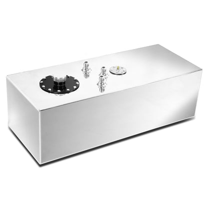TANQUE DE GASOLINA FUEL CELL - GAS TANK WITH LEVEL SENDER - 15 GALLON - TOP-FEED - ALUMINUM - POLISHED